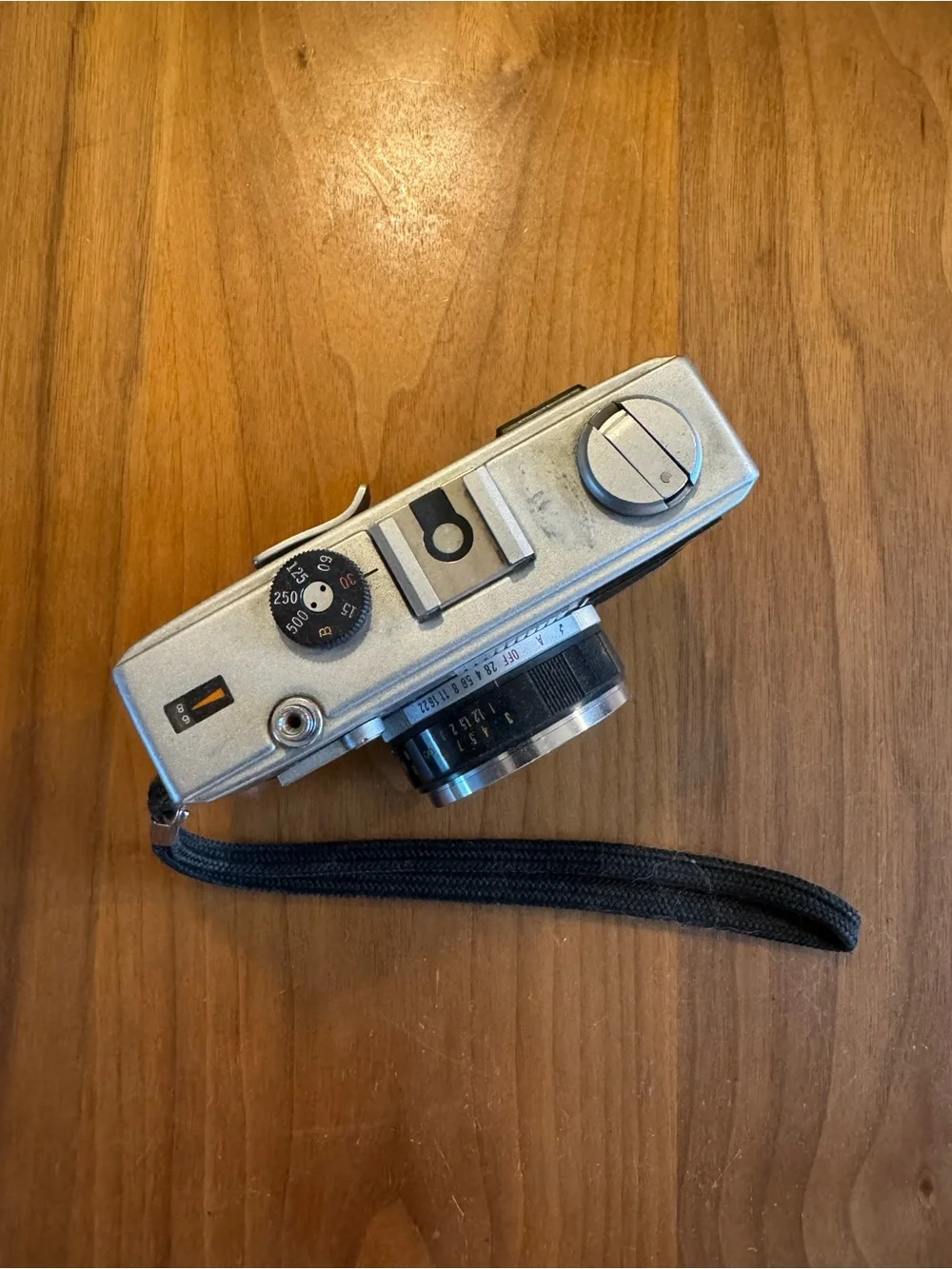 Olympus 35 RC Rangefinder Camera in Silver and Black